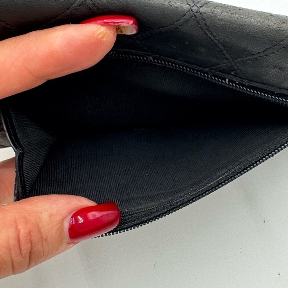 Chanel Vintage  Black Wild Stitch Lambskin Small
Wallet - Picture 4 of 13